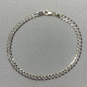 Curb link bracelet 14k solid gold perfect